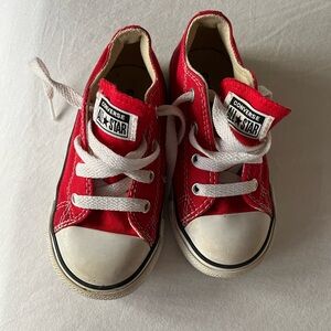 Converse Kids Red All-Star Sneakers